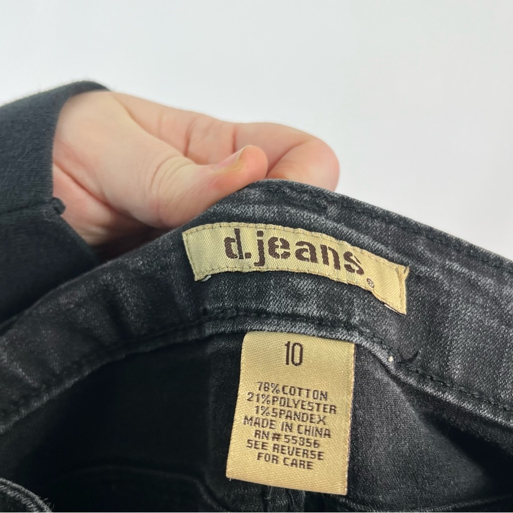 D. Jeans Black Denim Skinny Ankle Pants Sz 10 Good used condition - Picture 3 of 5